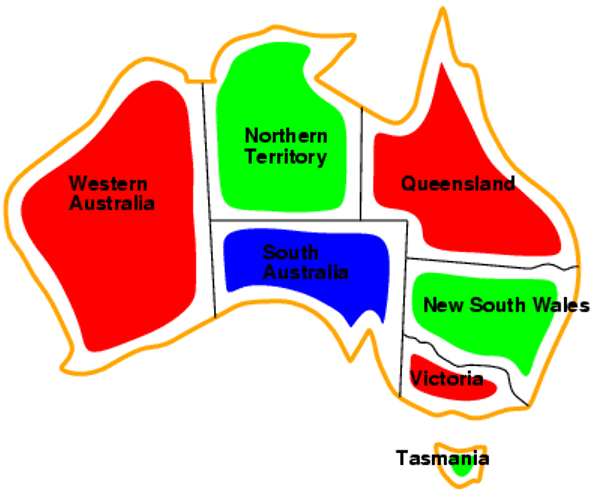 Map of Australia